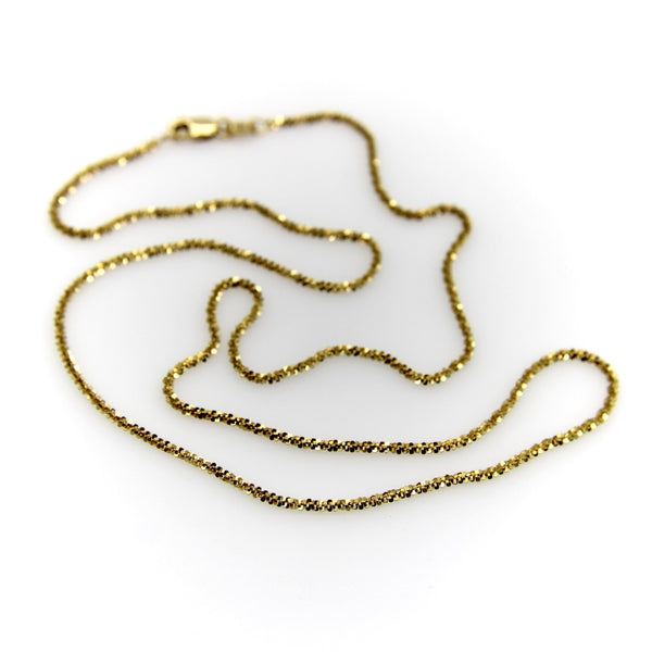 Contemporary 14K Gold Sequin-Like Italian Chain Kirsten's Corner 