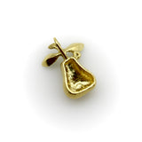 18K Gold Vintage Pear Diamond and Enamel Charm Pendant, Charm Kirsten's Corner 