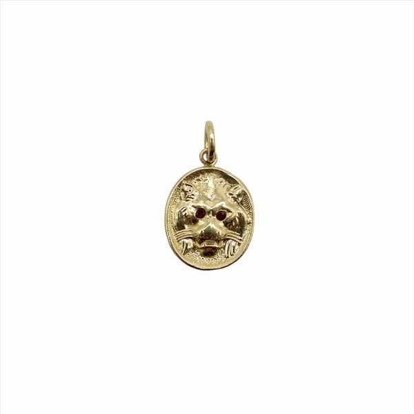 14K Gold Signature Victorian Inspired Lion Pendant / Charm Kirsten's Corner 