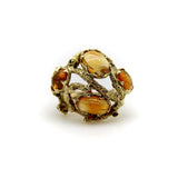 14K Gold Fire Opal Briar Patch Ring Kirsten's Corner 