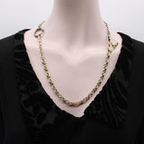 Victorian 14K Gold Watch Chain with T-Bar and Dog Clip Chain Kirsten's Corner 