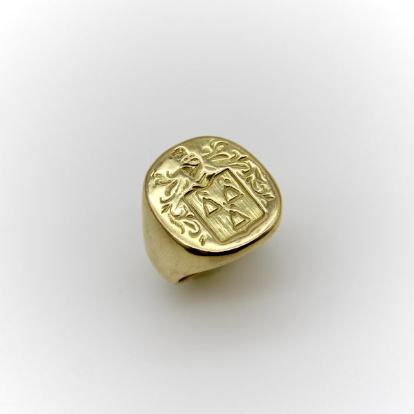 Vintage Tiffany & Co. Larter & Sons 18K Gold Signet Ring Tiffany & Co. 