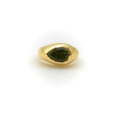 18K Gold Signature Truncated Pear Shaped Tourmaline Ring ring Kirsten's Corner 