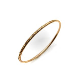 Simple Hand Engraved 14K Gold Victorian Bangle Bracelet Kirsten's Corner 