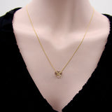 Tiffany & Co. 18K Gold Wrapped Rock Crystal Heart Necklace Necklace Kirsten's Corner 