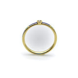18K Gold Blue and Turquoise Enameled Ring with Diamond Accent ring Kirsten's Corner 