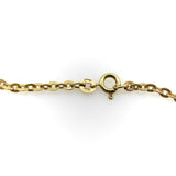 14K Gold Vintage Italian Textured Link Chain Kirsten's Corner 