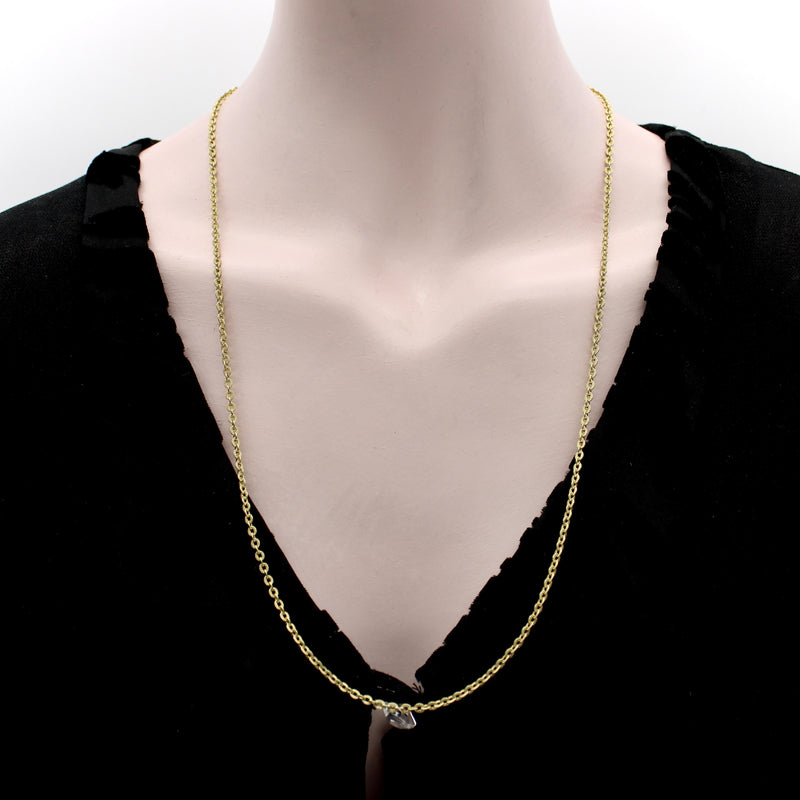 14K Gold Vintage Italian Textured Link Chain Kirsten's Corner 