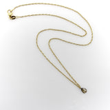 14K Gold Chocolate Dangling Pear-Shaped Diamond Drop Necklace Kirsten's Corner 