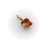 14K Gold Orange Sapphire Pendant Pendant, Charm Kirsten's Corner 