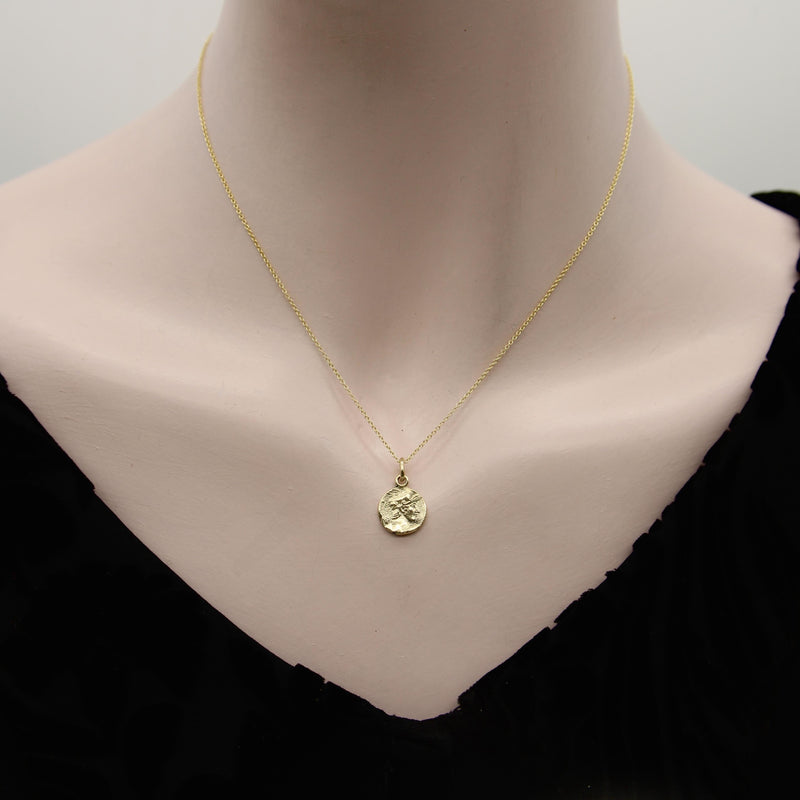 14K Gold Signature Achilles Warrior Pendant Pendant, Charm Kirsten's Corner 