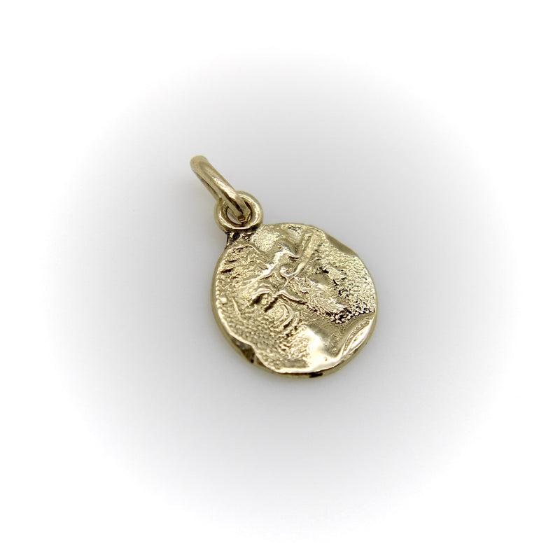 14K Gold Signature Achilles Warrior Pendant Pendant, Charm Kirsten's Corner 