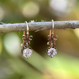 Victorian 1/2 Carat Each Diamond Earrings in 10K Gold Kirsten's Corner 