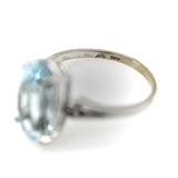 Vintage 18K Gold Amsterdam SAUER Aquamarine Ring ring Kirsten's Corner 