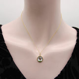 18K Gold Essex Crystal Wild Turkey Charm pendant, Charm Kirsten's Corner 