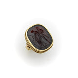 Georgian 18K Gold Hercules and Ompahle Tassie Intaglio Ring jewelry Kirsten's Corner 