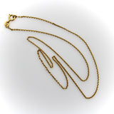 Vintage 18K Gold Italian Miniature Biker Chain Chain Kirsten's Corner 