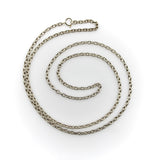 Edwardian Sterling Silver Handmade Chain Chain Kirsten's Corner 