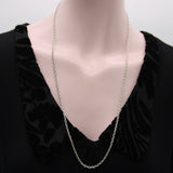 Edwardian Sterling Silver Handmade Chain Chain Kirsten's Corner 