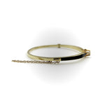 Victorian 14K Gold Black Enamel and Diamond Bracelet Kirsten's Corner 