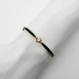 Victorian 14K Gold Black Enamel and Diamond Bracelet Kirsten's Corner 