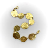 24K Gold Gurhan Lush Collection Hand-Hammered Disc Bracelet Gurhan 