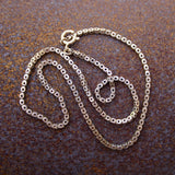 10K Gold Early Victorian Star Link Chain 16.5” Chain Kirsten's Corner 