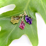 14K Gold Signature Hand-Carved Citrine Flower Charm jewelry Kirsten's Corner 