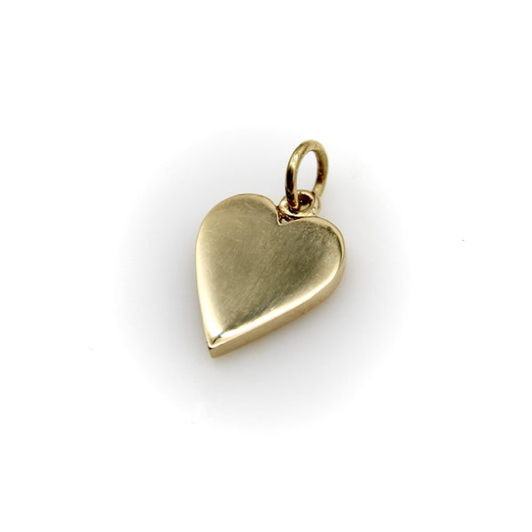 18K Gold Vintage Playing Card Heart Suit Pendant Charm Kirsten's Corner 