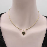 18K Gold Vintage Playing Card Heart Suit Pendant Charm Kirsten's Corner 