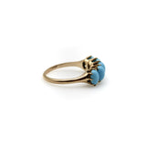 Victorian 10K Gold Five-Stone Turquoise Ring ring Kirsten's Corner 