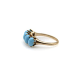Victorian 10K Gold Five-Stone Turquoise Ring ring Kirsten's Corner 