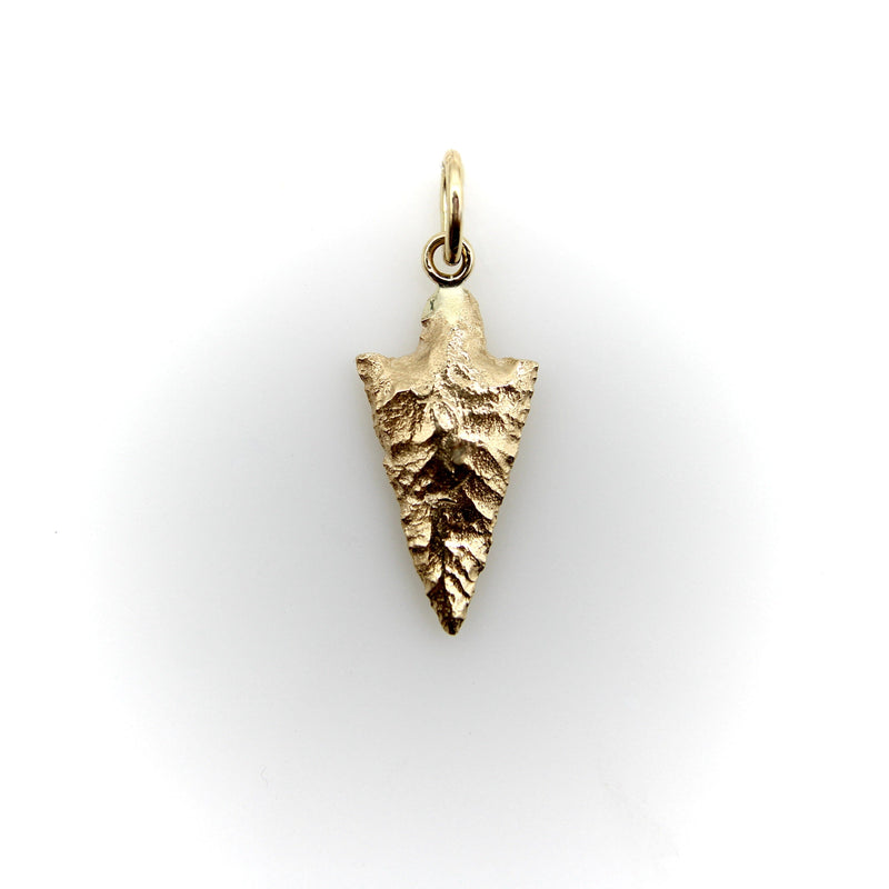 14K Gold Signature Arrowhead Charm Pendant, Charm Kirsten's Corner 