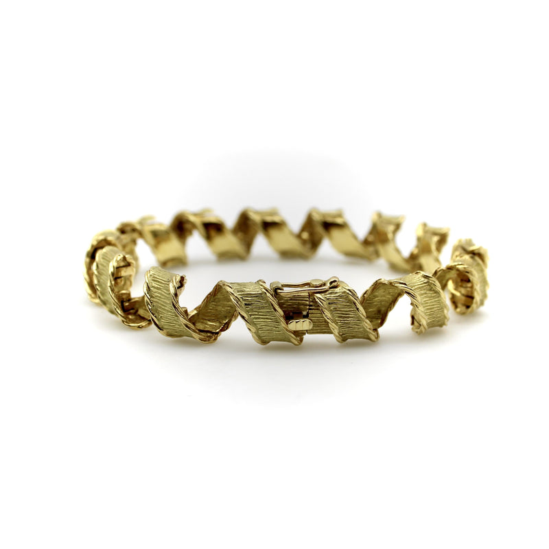 18K Gold Tiffany & Co. French Ribbon Bracelet Tiffany & Co. 