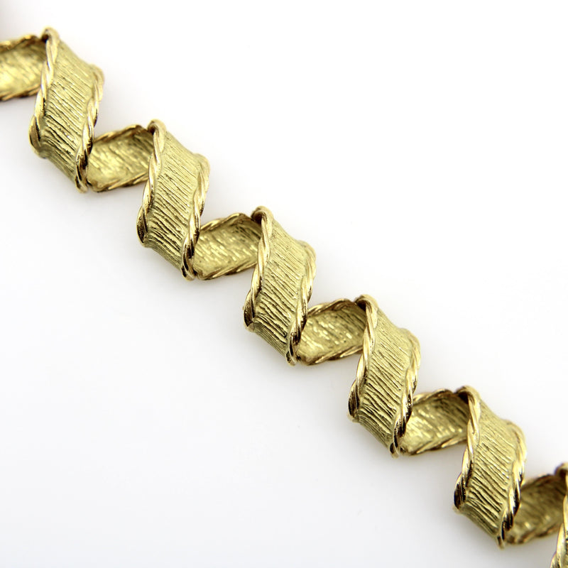 18K Gold Tiffany & Co. French Ribbon Bracelet Tiffany & Co. 