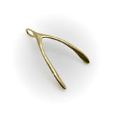 Signature 14K Gold Make a Wish Wishbone Pendant Pendant Kirsten's Corner 