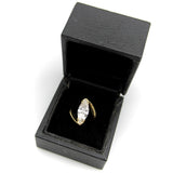 18K Gold 2.6 Carat Marquise Diamond Ring by Lawrence Martin Kling ring Kirsten's Corner 