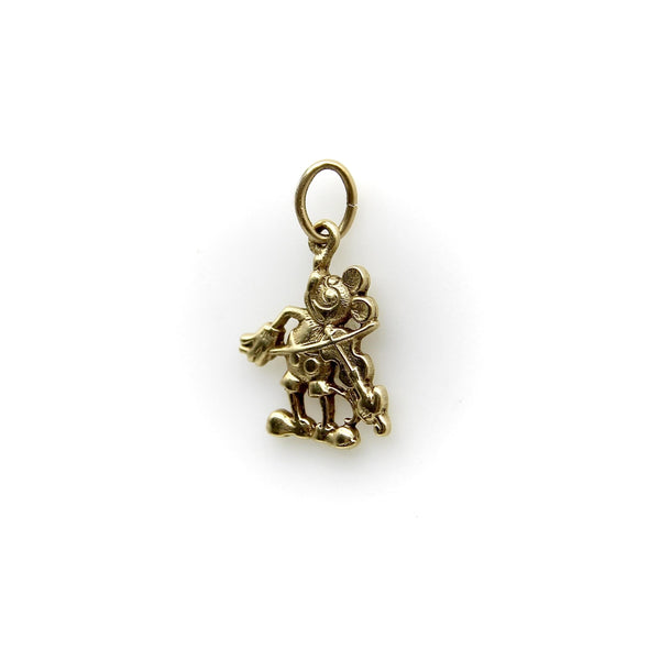 Rare Vintage 14K Gold “Fiddling Around” Mickey Mouse Charm Kirsten's Corner 