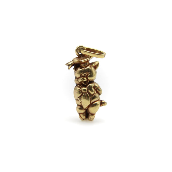 Vintage 14K Gold Loony Toons Cicero Pig Charm Kirsten's Corner 