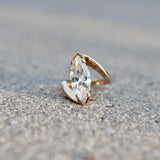 18K Gold 2.6 Carat Marquise Diamond Ring by Lawrence Martin Kling ring Kirsten's Corner 