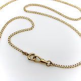 Edwardian 14K Gold Watch Chain Necklace with Dog Clip Kirsten's Corner 