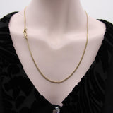 Edwardian 14K Gold Watch Chain Necklace with Dog Clip Kirsten's Corner 