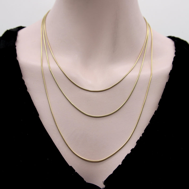 Vintage 14K Gold 24” Snake Chain Kirsten's Corner 