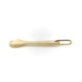 Fossilized Mammoth Tusk Wrench Charm with 14K Gold Bail Pendant, Charm Kirsten's Corner 