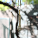 Fossilized Mammoth Tusk Wrench Charm with 14K Gold Bail Pendant, Charm Kirsten's Corner 