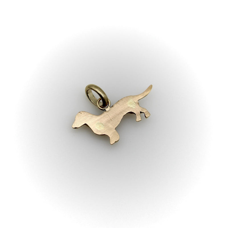 14K Gold Dachshund Dog Charm Kirsten's Corner 