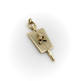 10K Gold Momento Mori Pendant Charm Kirsten's Corner 