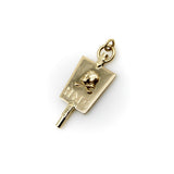 10K Gold Momento Mori Pendant Charm Kirsten's Corner 