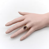 Nina Runsdorf 18K Gold Diamond and Garnet Flip Ring ring Kirsten's Corner 