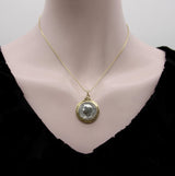 Sterling Silver and 14K Gold Brother Wolf Our Lady of Lourdes Medallion Kirsten's Corner 